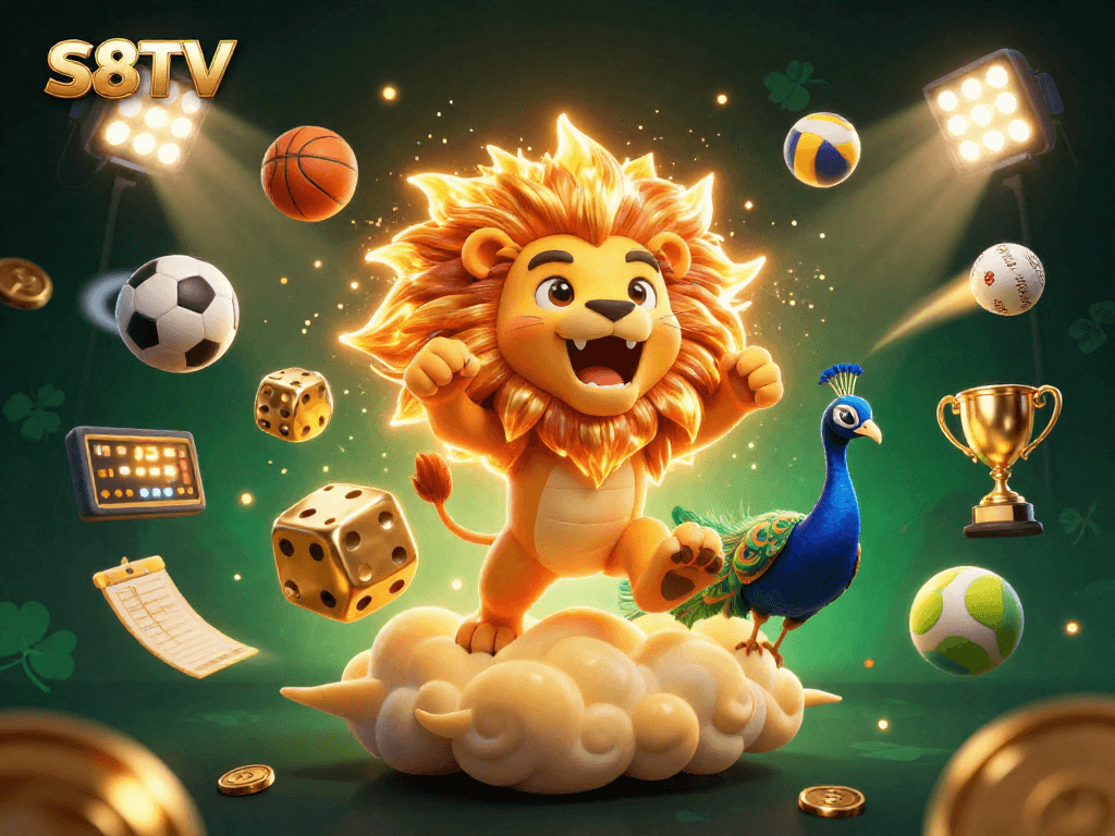 S8TV players enjoy high-stakes betting with vibrant visuals and thrilling game components in dynamic casino scene.