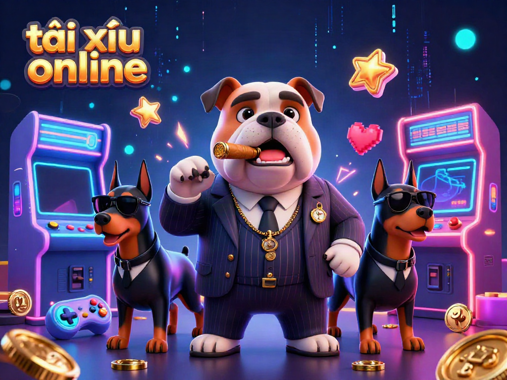 Experience the thrill of tài xỉu online with dynamic characters and vibrant casino elements.