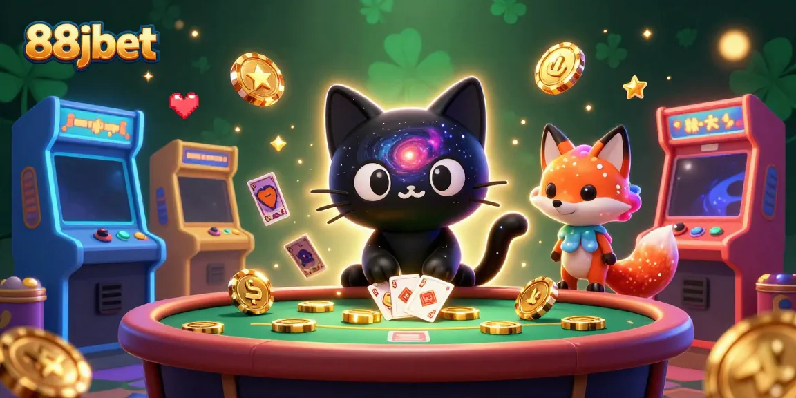 Join the thrilling world of 88jbet, where cosmic gaming comes alive amidst vibrant visuals and engaging characters.