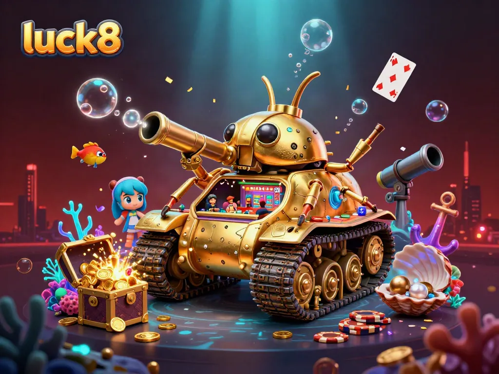 Engage with luck8 at a vibrant cartoon casino adventure featuring dynamic gaming elements.