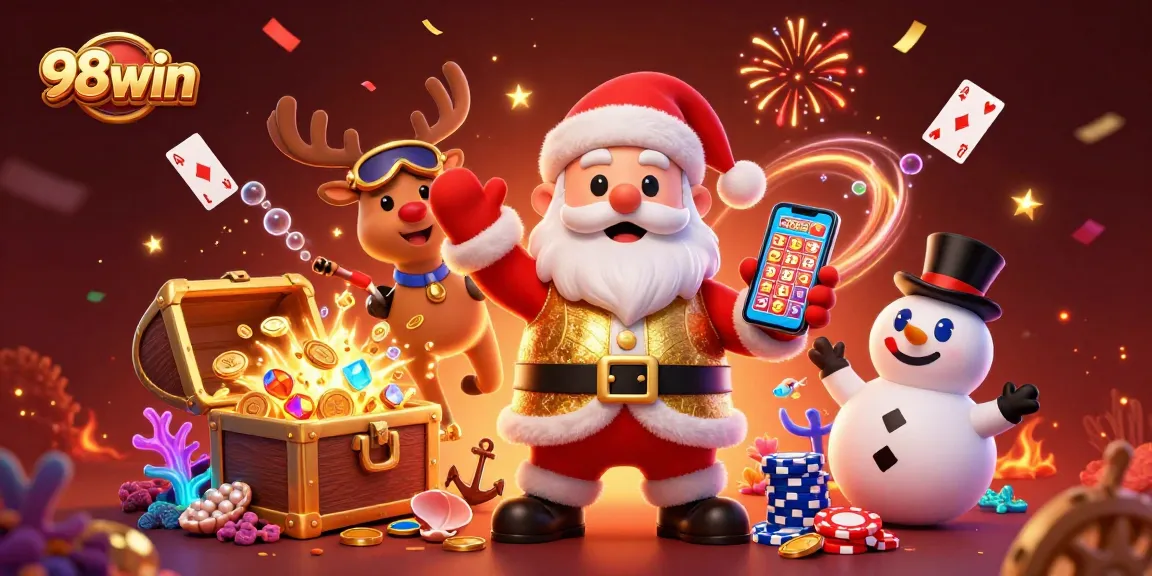 Experience exciting wins at 98win with colorful jackpot slots and lively casino characters.