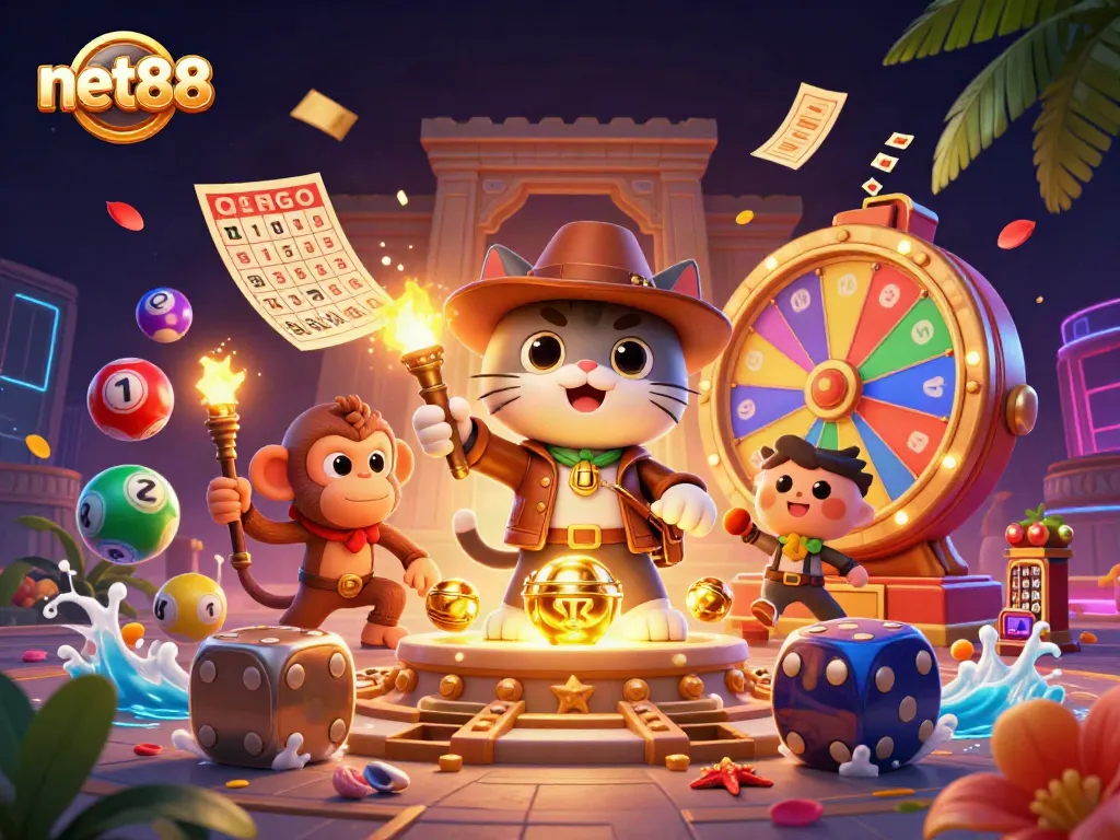 Generate excitement with net88 as you discover thrilling casino artifacts amidst vibrant lottery elements.