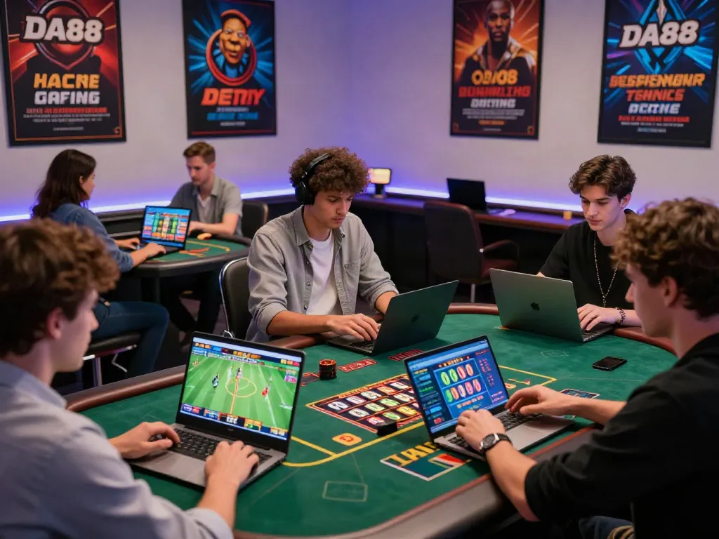 Players enjoying a thrilling gaming experience on the DA88 platform.