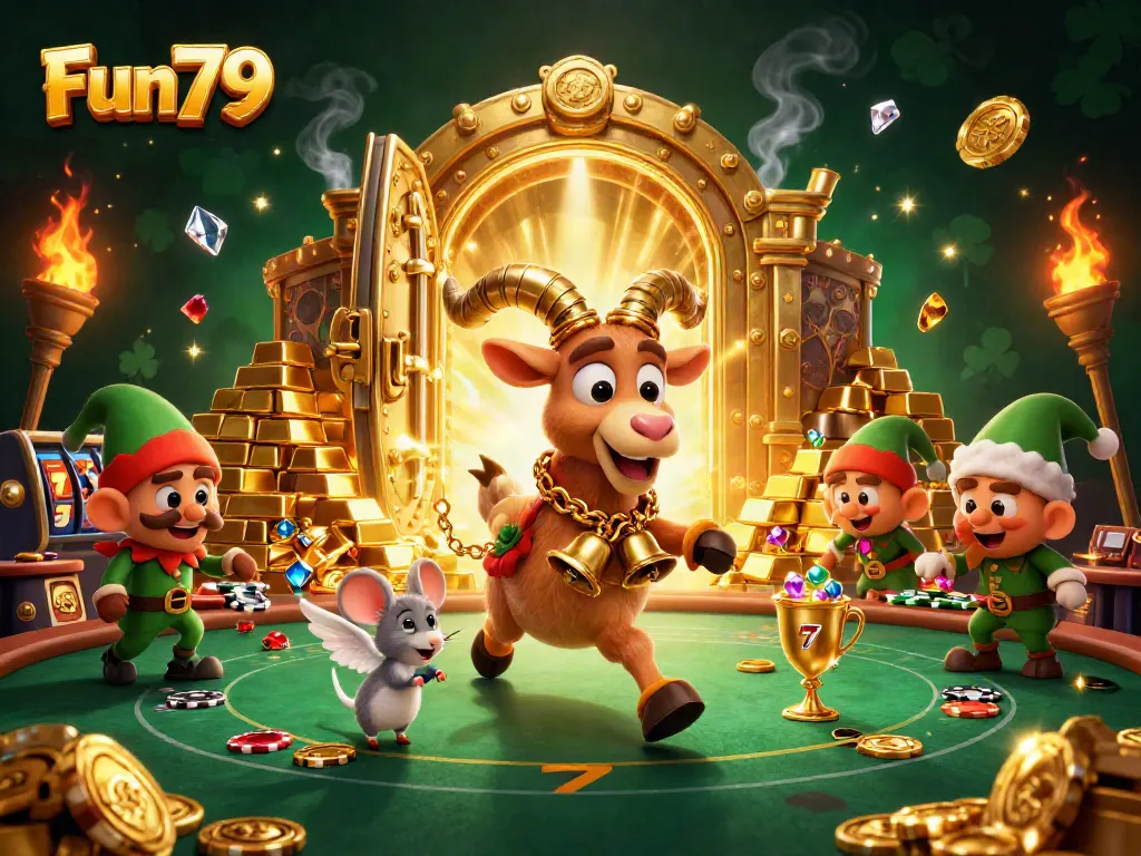 Fun79 offers players a vibrant casino experience with Krampus running the show among gold and jewels.