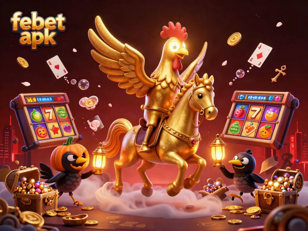 Experience the captivating scene of febet apk in a vibrant casino environment, filled with dynamic gaming elements.