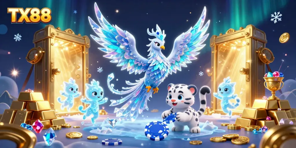 Join the fun at TX88 for an exciting ice-themed casino adventure with stunning visuals.