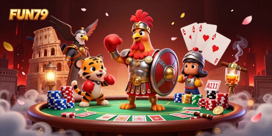 Engage in exciting strategies and explore immersive experiences at FUN79's vibrant casino atmosphere.