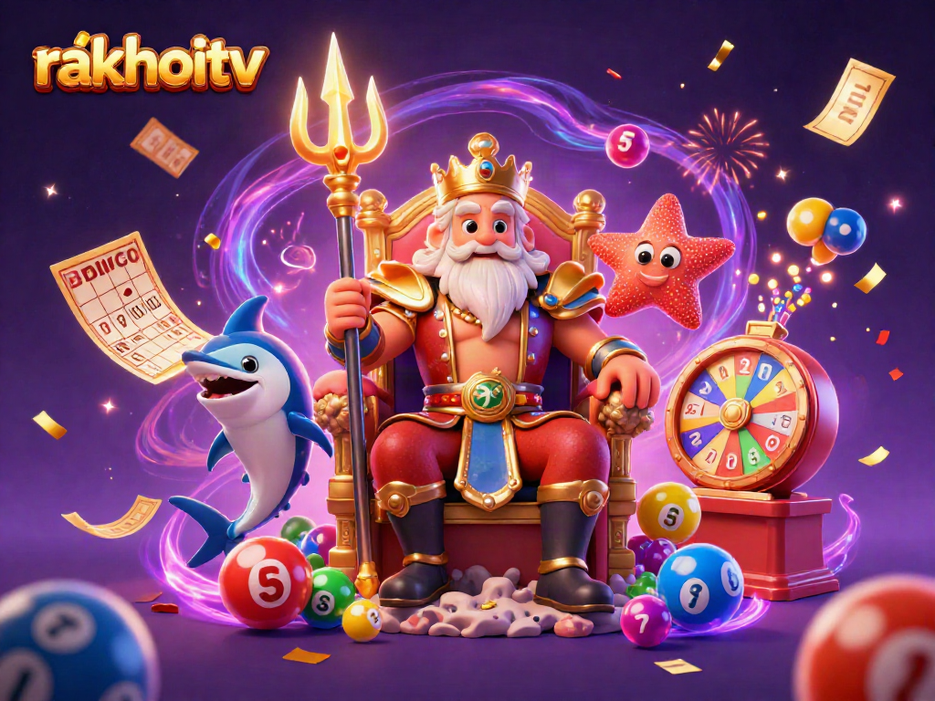 Experience thrilling gameplay at rakhoitv, where Neptune and friends bring the excitement of dynamic lotto action.