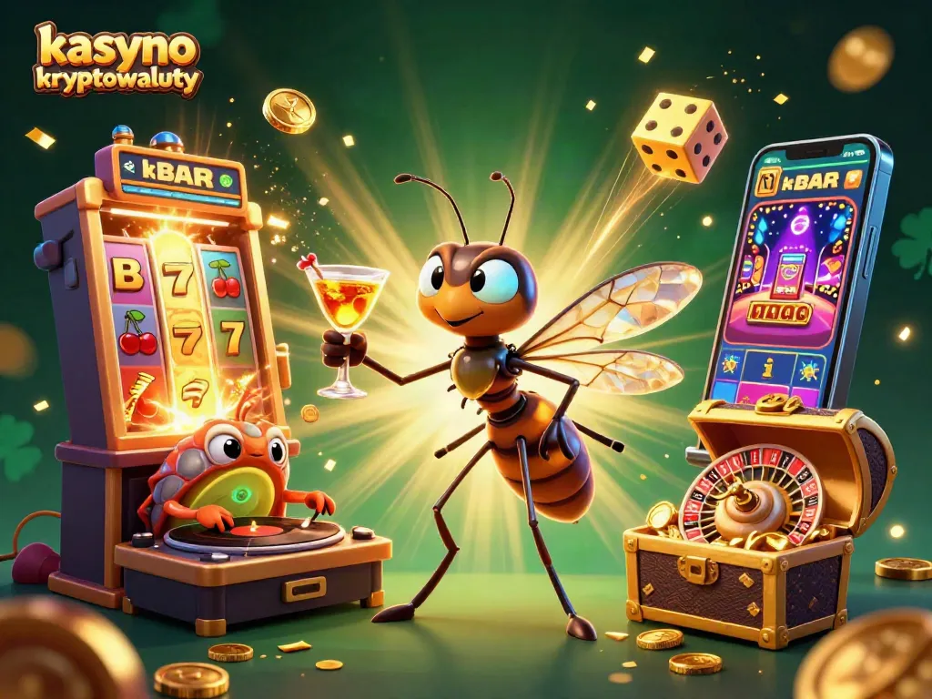 Engage with kasyno kryptowaluty through vibrant 3D illustrations showcasing casino elements and excitement.
