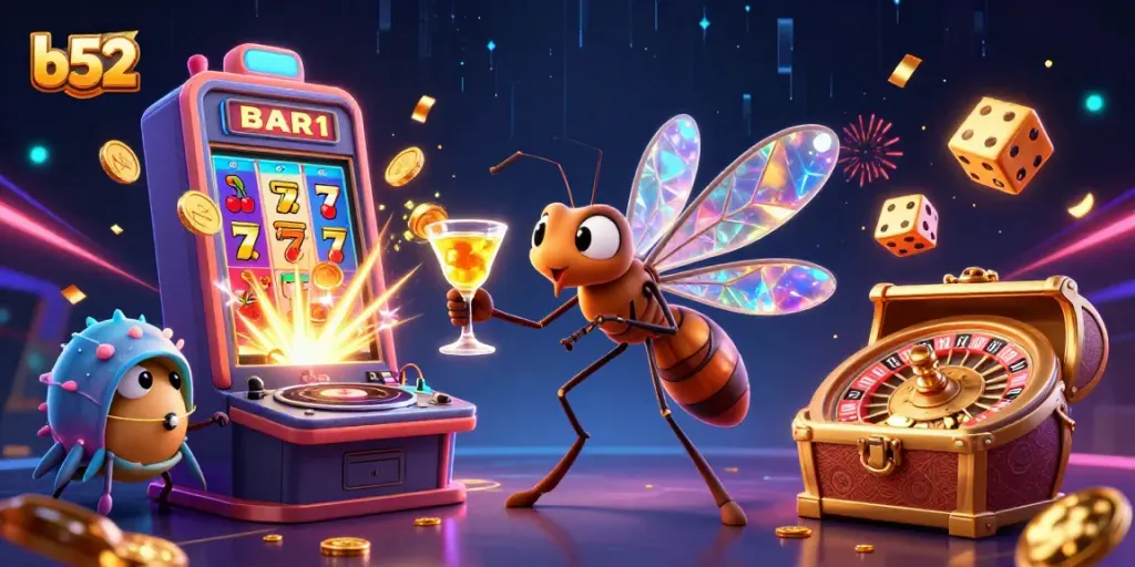Engage in thrilling b52 casino adventures with vibrant characters and stunning game elements.