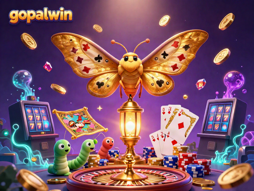 Experience thrilling wins at gopalwin with vibrant golden casino elements and dynamic characters.
