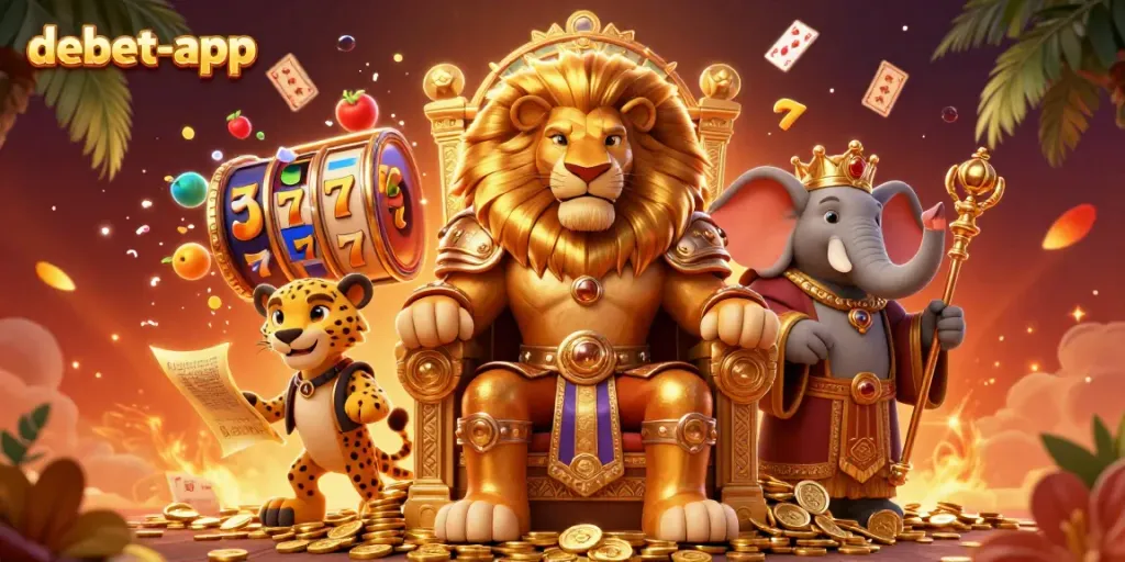 Experience thrilling gameplay and winning chances at debet-app, where vibrant characters and casino elements come alive.