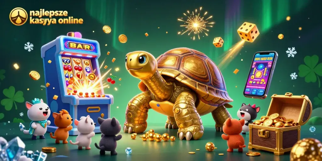 Experience the excitement of najlepsze kasyna online with a giant pinball tortoise and casino games!