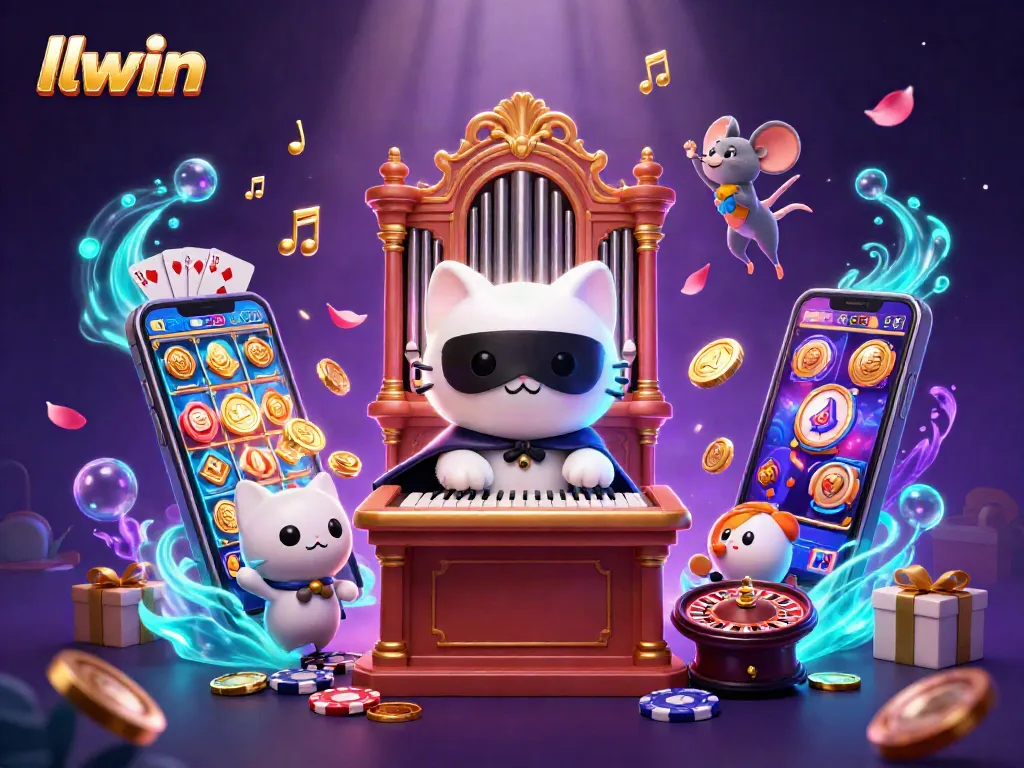 Engage in vibrant slot gaming experiences with llwin’s dynamic casino illustration featuring the phantom cat.