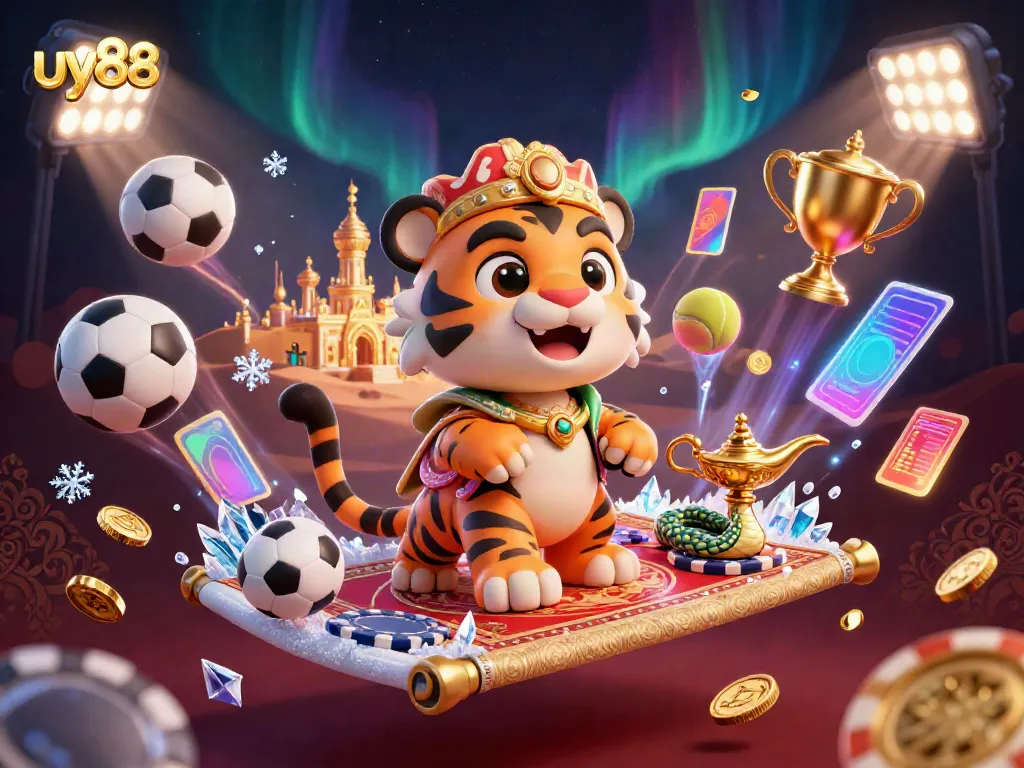Experience thrilling gaming action with uy88 through a mesmerizing online casino scene.