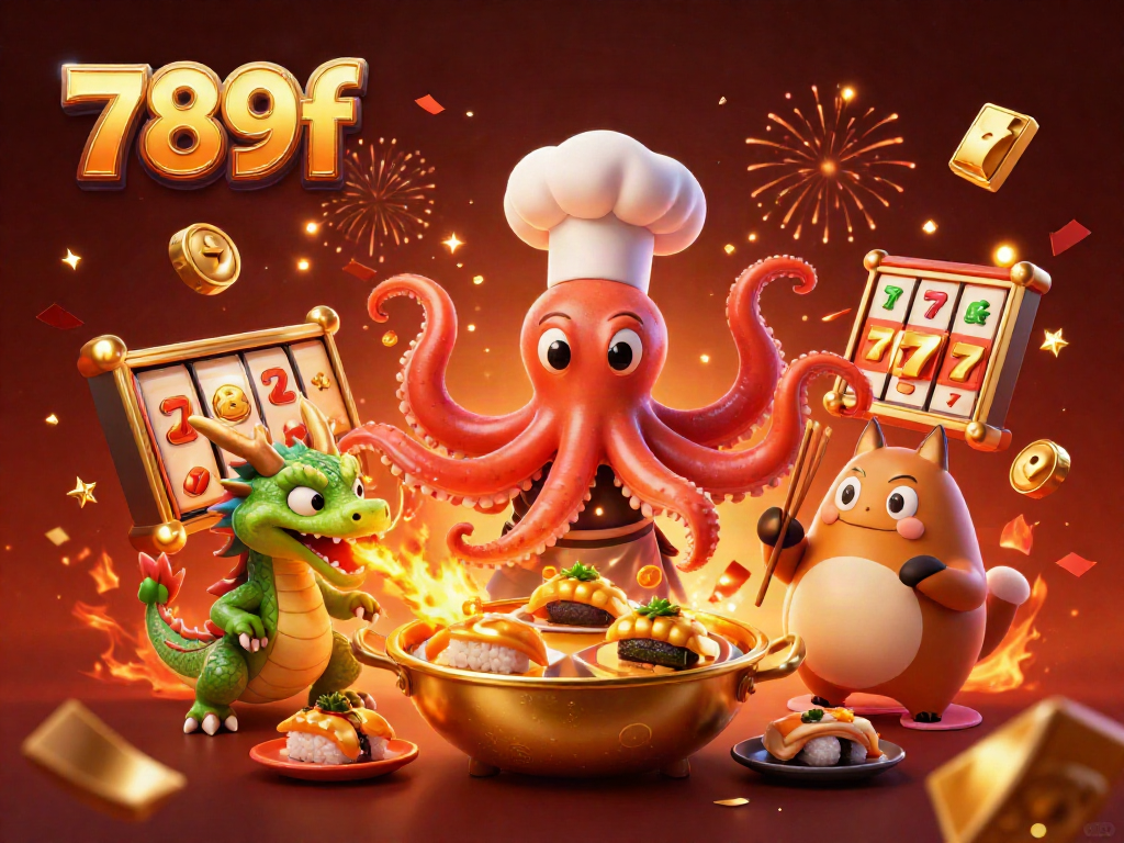 Experience the vibrant gambling excitement at 789f with dynamic slot reels and festive celebrations.