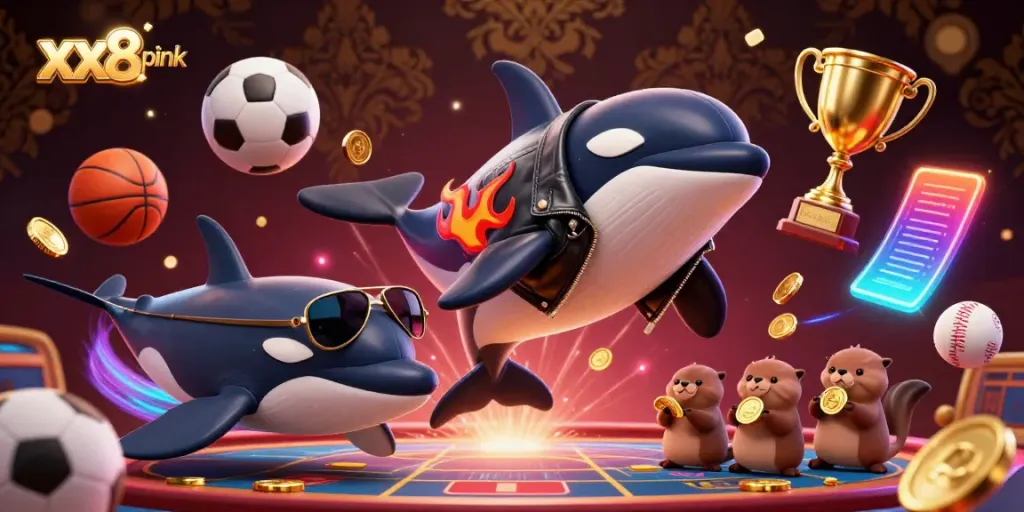 Experience exciting gameplay at xx8 pink with dynamic characters and vibrant casino elements.