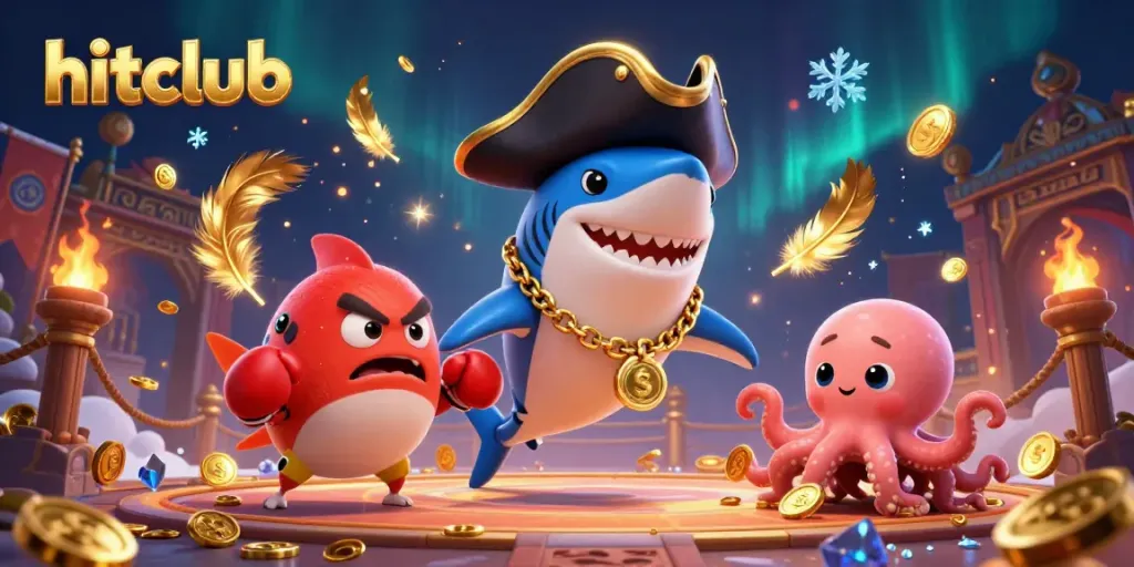 Engage with thrilling experiences at hitclub through vibrant 3D animated characters and a dynamic casino setting.