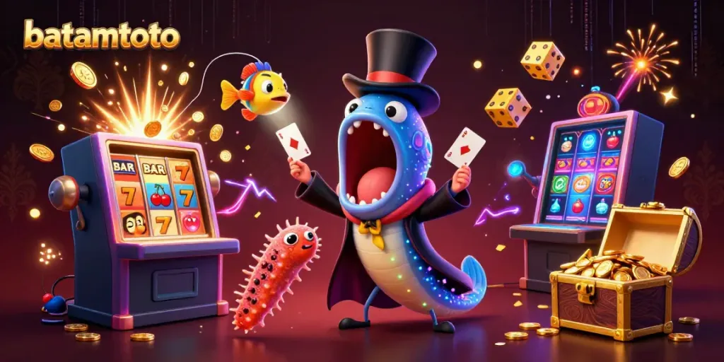 Experience thrilling batamtoto gaming magic with vibrant characters and dynamic casino elements.