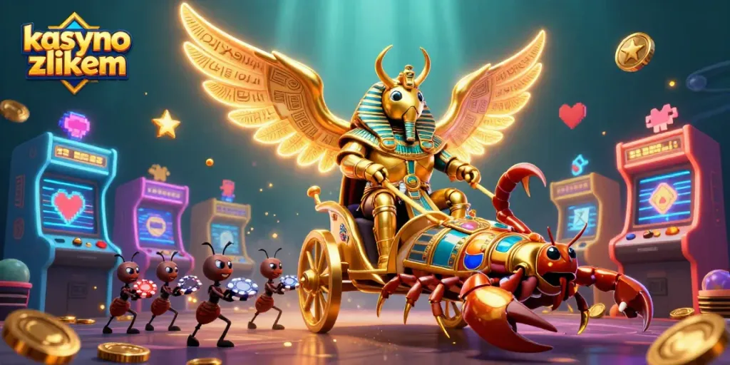 Experience thrilling gaming at kasyno z blikiem with vibrant illustrations of intense casino action.
