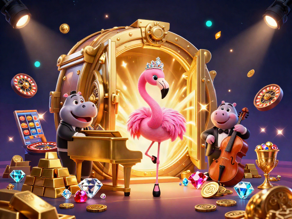 XOSO66 promotes exhilarating casino experiences with lively cartoon characters in an engaging digital illustration.