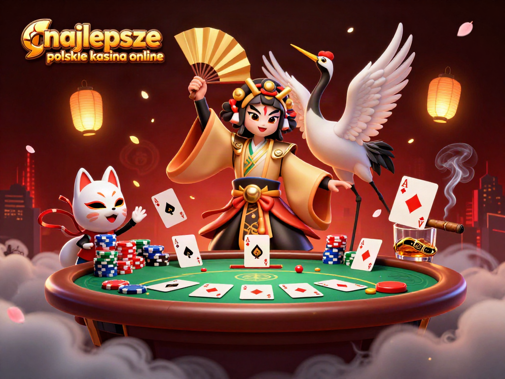 Experience thrilling action at najlepsze polskie kasyna online with vibrant 3D casino illustration featuring poker elements.