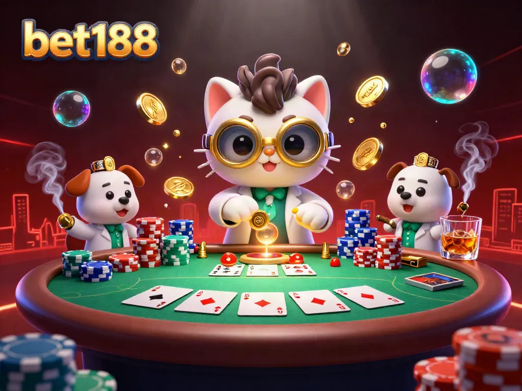 Experience thrilling poker action with bet188 in an engaging 3D casino adventure.