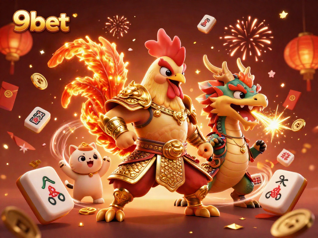 Engage with 9bet's live casino excitement featuring vibrant 3D characters and dynamic game elements.