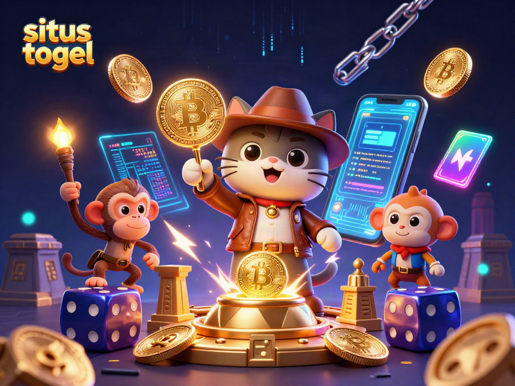 Engage with situs togel in a vibrant casino environment filled with digital artifacts and virtual currencies.