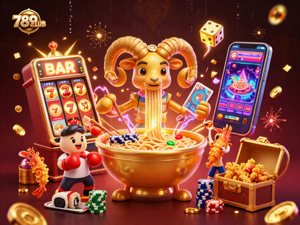 Win big with 789CLUB's vibrant casino scene featuring exciting games and characters