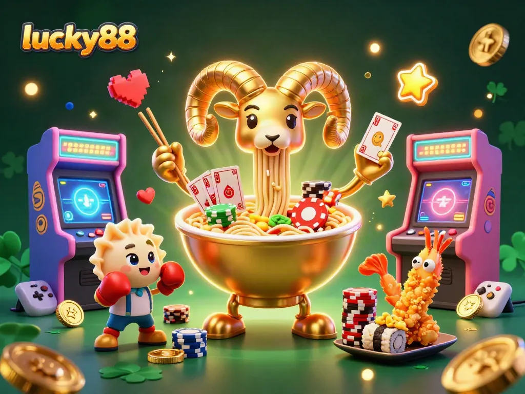Engage with lucky88's vibrant online casino experience, featuring dynamic characters and games.