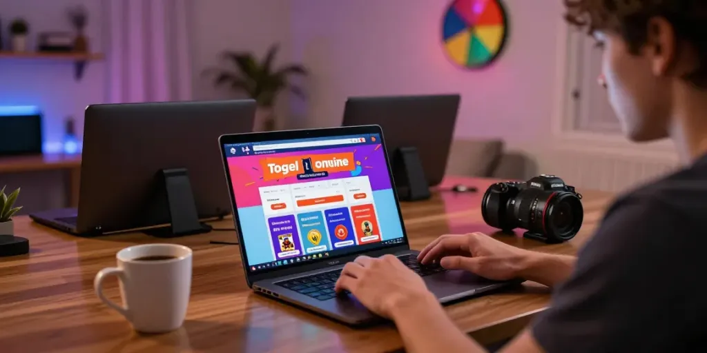 Davo88 online Togel gaming experience with user engaging on laptop and smartphone.