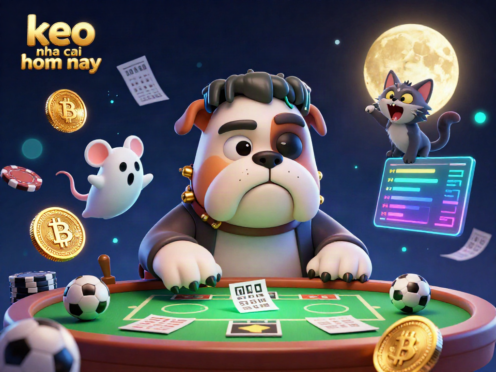 Experience thrilling sports betting with keo nha cai hom nay, featuring dynamic 3D characters and vibrant elements.