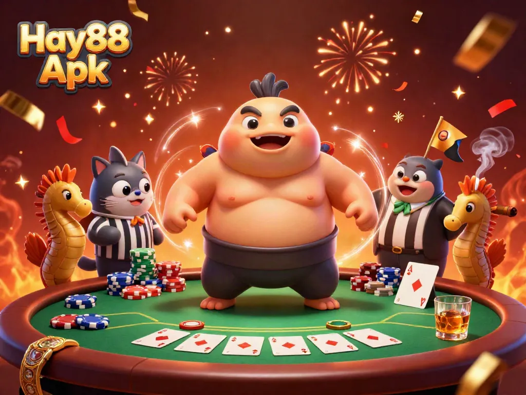 Experience the excitement of Hay88 Apk in a vibrant underwater gambling scene.