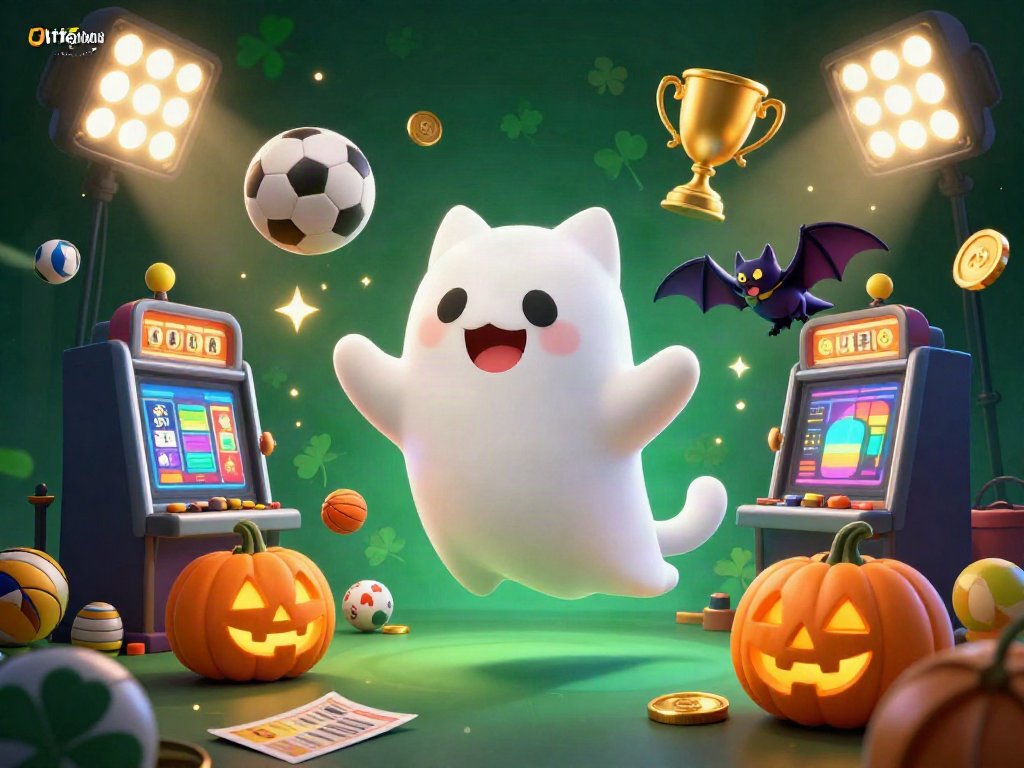 Experience thrilling action with Ufabet เข้าสู่ระบบ featuring a charming ghost cat alongside epic casino elements.
