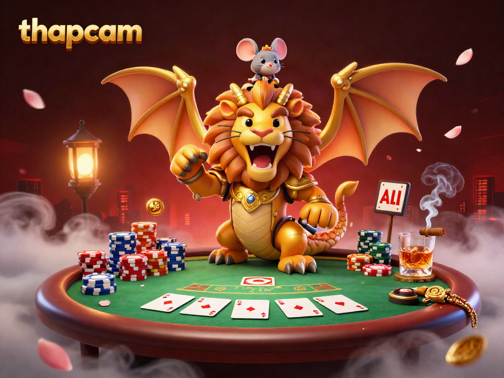 Win big with Thapcam's golden chimera and poker elements, promising an exciting gambling adventure.