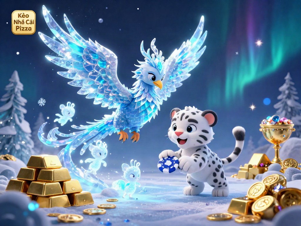 Kèo Nhà Cái Pizza showcases an enchanting 3D scene with fantasy elements and casino elements in a dynamic composition.