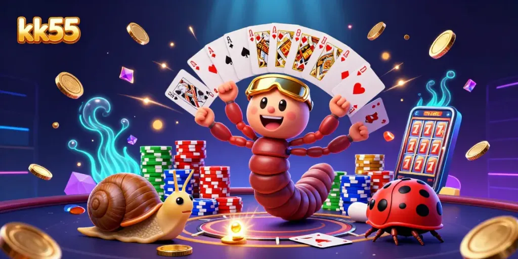 Experience thrilling action at kk55 Casino with a vibrant 3D dealer and high-stakes excitement.
