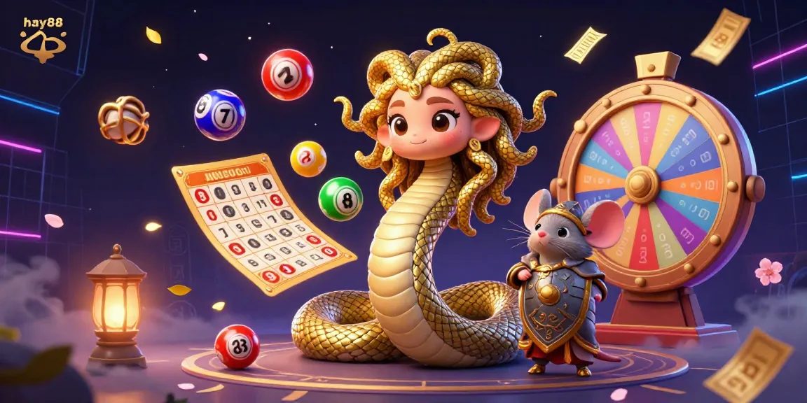 Engage in exciting gambling action with hay88, featuring Greek mythology characters playing lottery games.