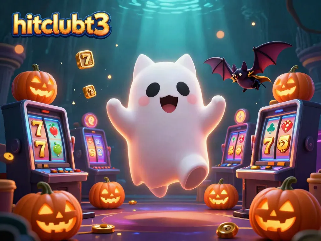 Experience thrilling gameplay at hitclubt3 with a ghost cat, vampire bat, and stunning casino atmosphere.